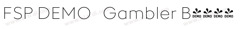 FSP DEMO   Gambler B字体转换